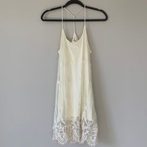 Cream lace dress